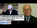 Trump's impeachment trial lawyer David Schoen claims he has been 'CANCELED' by a law school after they rescinded an offer for him to teach when they learned he was representing the former President