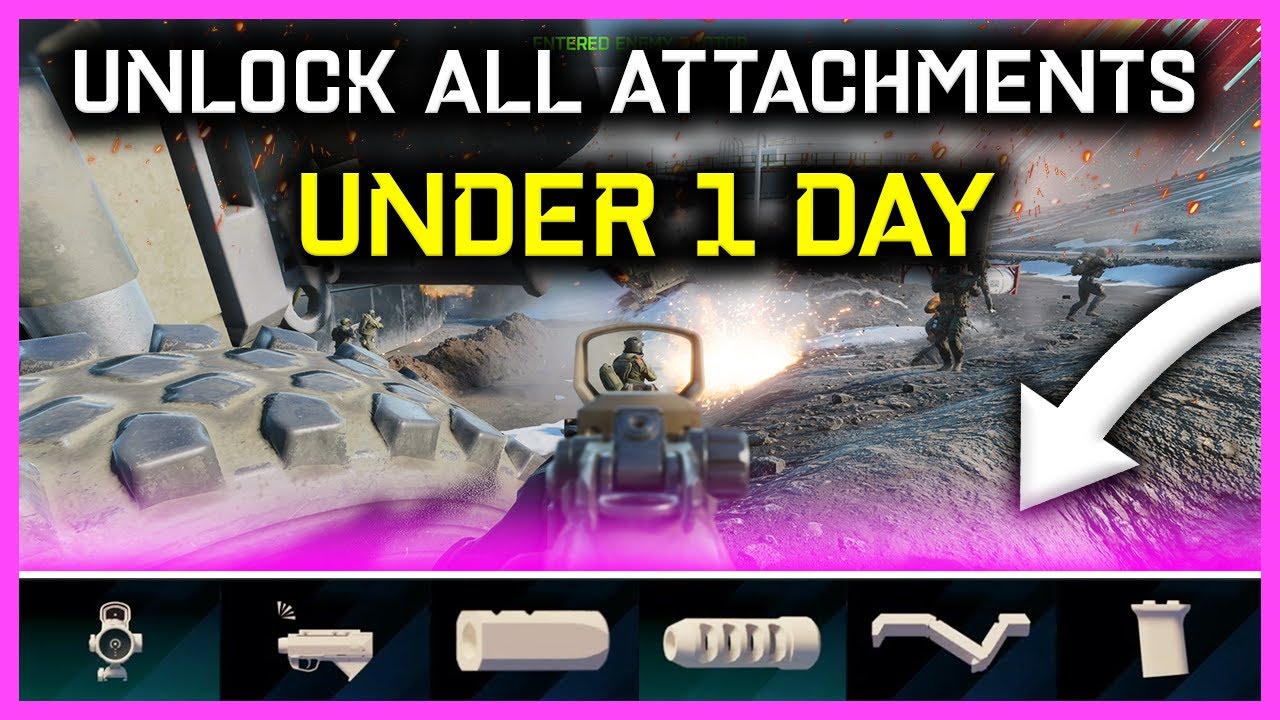 How To Unlock All Attachments Under 1 Day Battlefield 2042 - YouTube