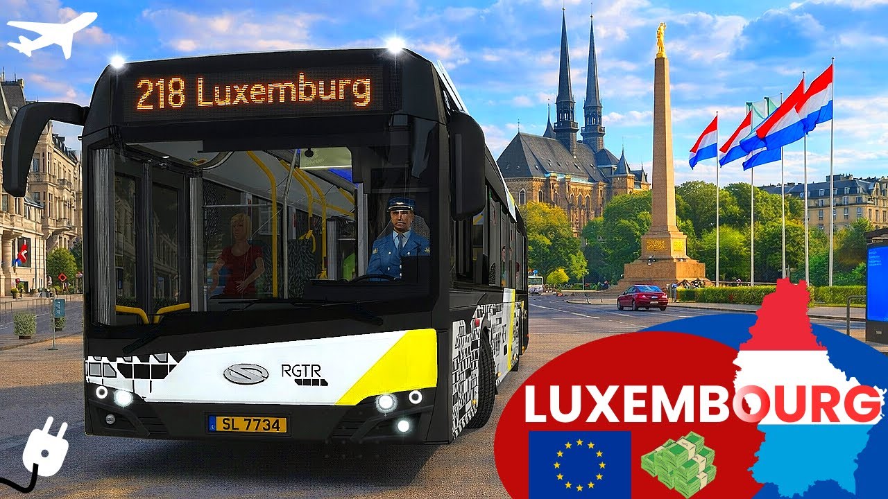 OMSI 2 🚌 - ELEKTRISCH 🔌 durch LUXEMBOURG 🇱🇺 im Solaris! - Let's Play Omsi 2 [#1043]