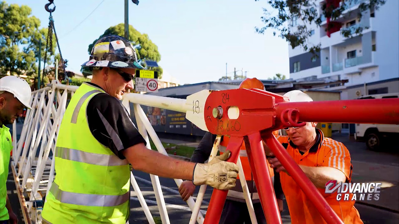 Tower Crane Assembly YouTube