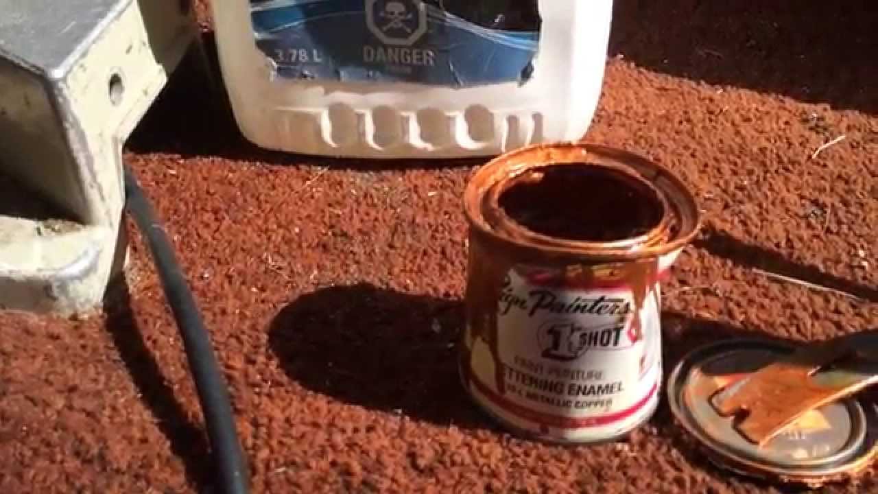 One Shot Paint Sign Painters Copper Review Roof Chimney Flashing YouTube