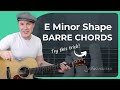 E Minor Barre Chords in 3 Easy Steps