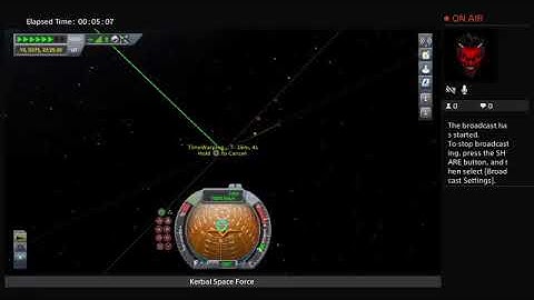 KSP Relay communication network around Duna