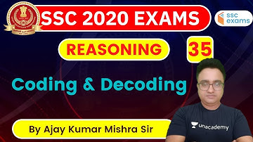 2:00 PM - SSC 2020 Exam | Reasoning by Ajay Mishra | Coding and Decoding