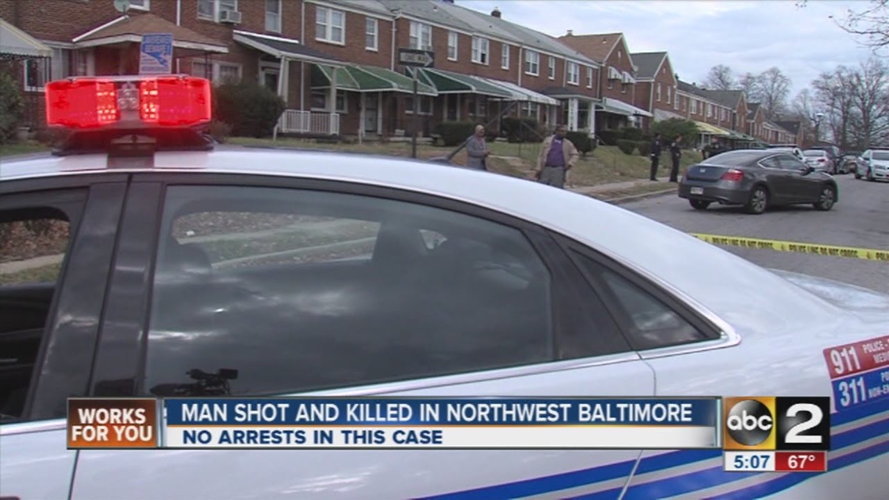 One man shot and killed in NW Baltimore - YouTube