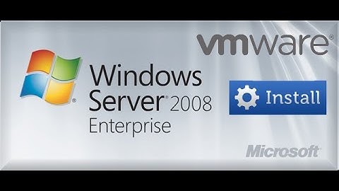 Installing Windows Server 2008R2 on vmware