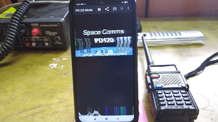 Receiving SSTV Signals Image On Baofeng UV-5R Ham Radio (145.800Mhz FM).