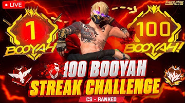 FREE FIRE  CSR 100 STREAK CHALLENGE   🔥😱FFK PRASANTH #ffkprasanth