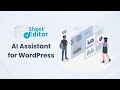 AI for WordPress: Generate and Edit Posts, Pages, Products, and Custom Post Types with Generative AI
