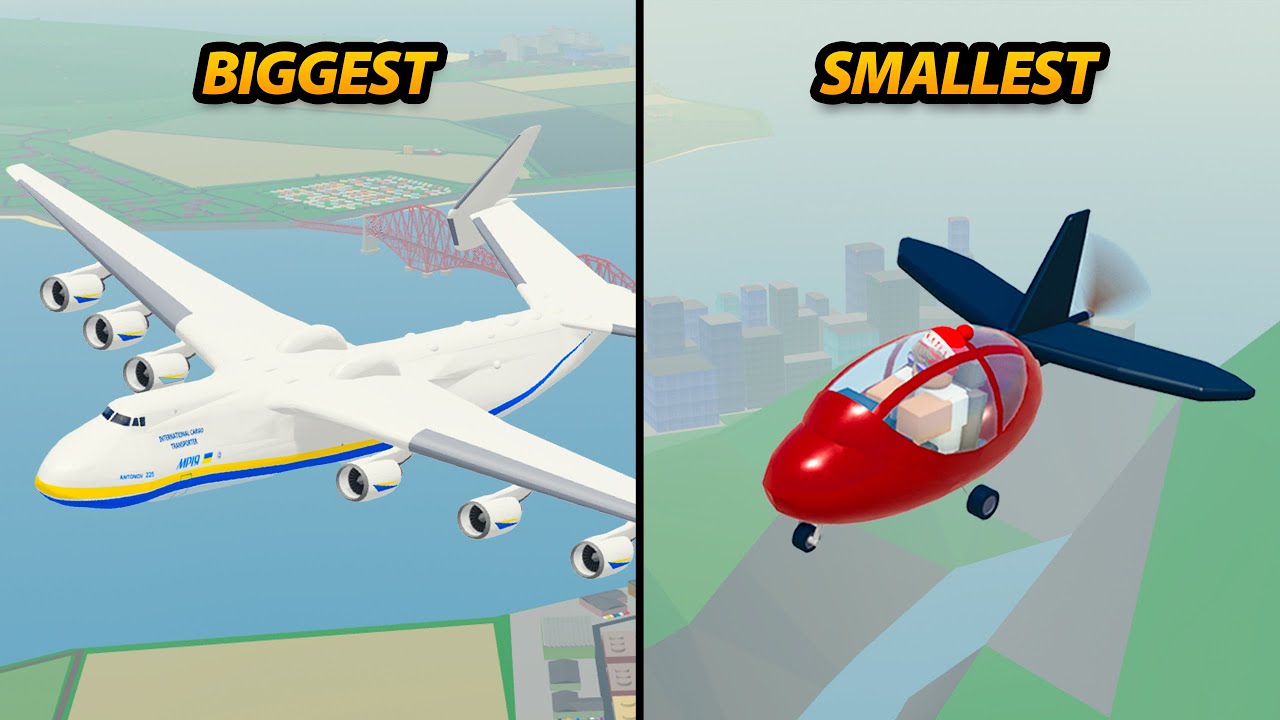 BIGGEST vs SMALLEST PLANE in PTFS