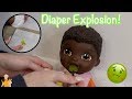 Baby Alive Nate Eats Green Veggies Food! Exploding Diaper! | Kelli Maple