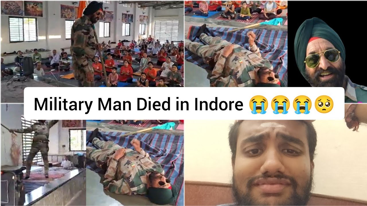 Indore Military man Heart attack died today His On Retirement 😭😭😭🥺🥺