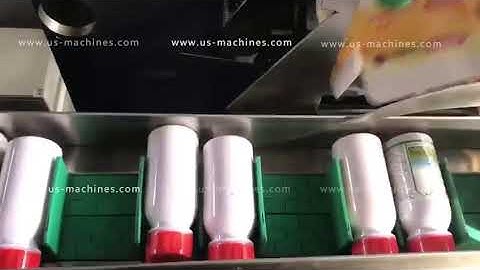 Twin plastic bottle feeding horizontal cartoning machine encasing line for 2 bottles