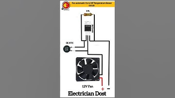 Fan automatic on & off temperature sensor circuit #automatic