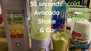 Avocado Shake 30 seconds Blendjet 鱷梨奶昔 Sinh Tố Bơ 30 giây.  #wongfayeusa