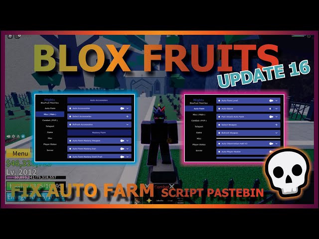 MELHORES COMBINAÇÕES PARA FARM E PVP DO Blox Fruits Update 16