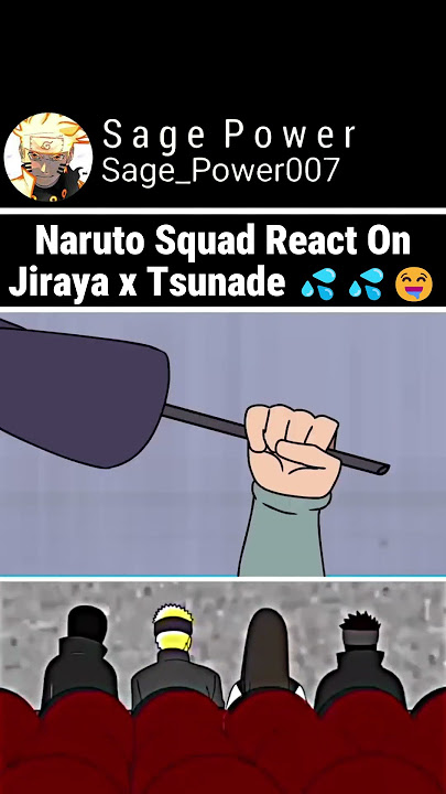 Naruto squad react on jiraya and tsunade sus moment #naruto #shortsfeed #shorts
