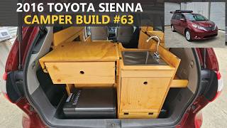 2016 Toyota Sienna Off Grid Camper Build For 2 (New Features)