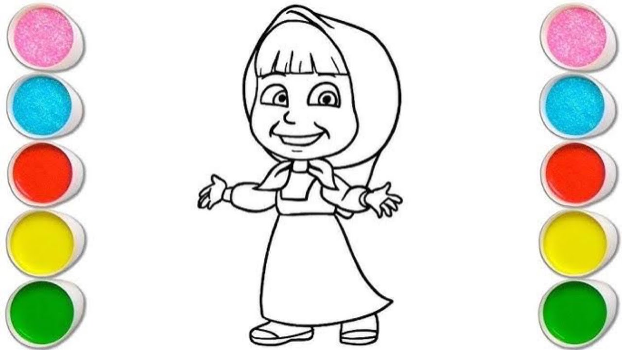 MASHA Drawing, Painting & Coloring For Kids and Toddlers_ Child Art