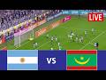 🔴LIVE: Argentina vs Mauritania | Friendlie | Today Argentina football match live I PES 21 Simulation