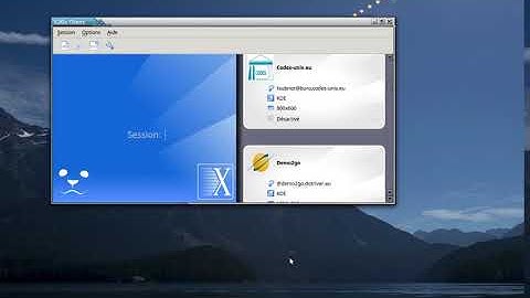 Client x2go config demo