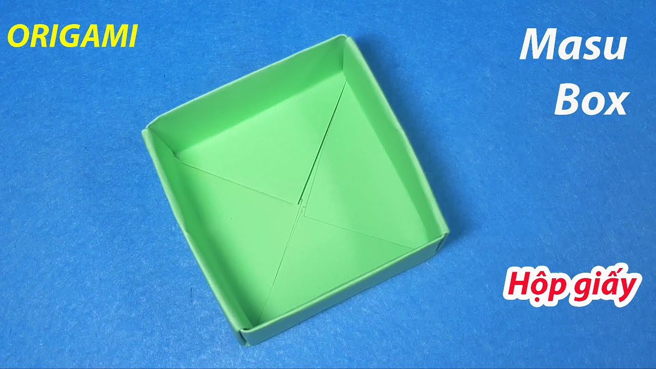 Easy Origami Masu Box Tutorial | How To Make Paper Box Easily - YouTube
