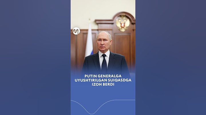 Putin generalga uyushtirilgan suiqasdga izoh berdi