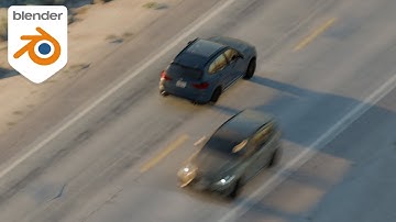 Creating a Highway scene in Blender using Procedural Traffic Addon