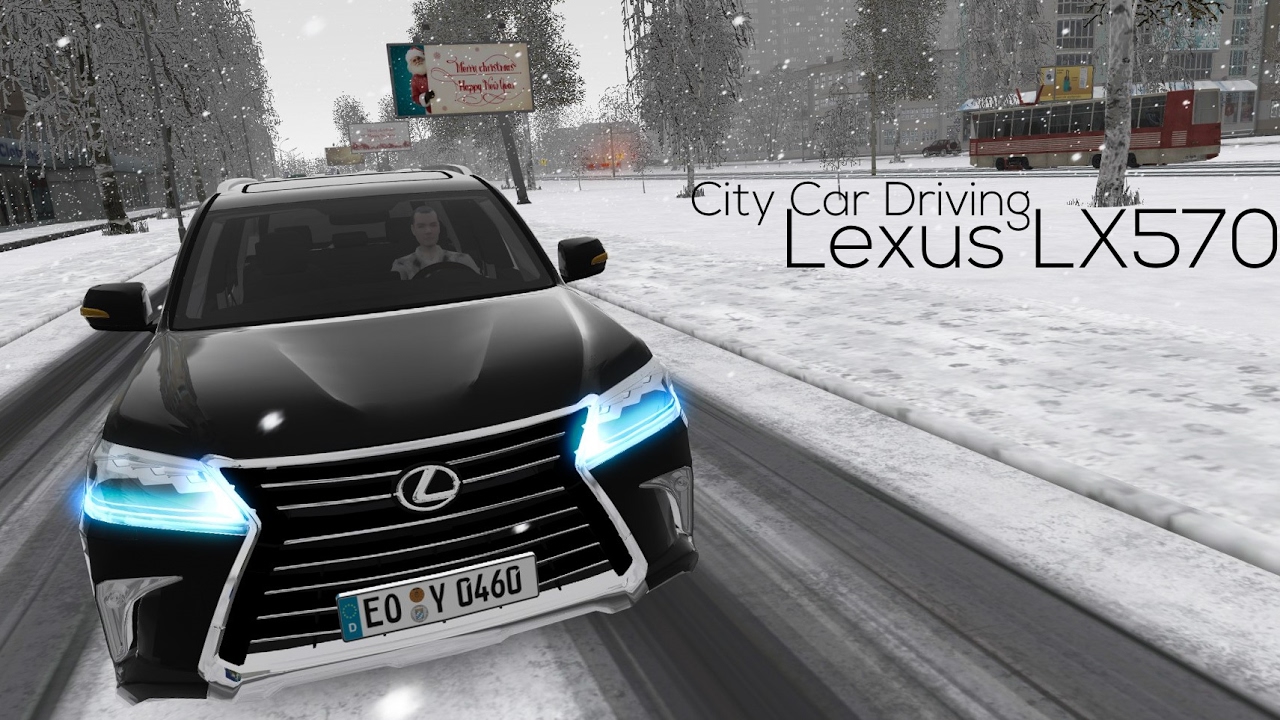 Lexus city car driving