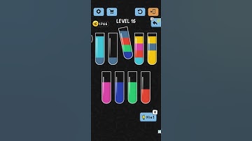 Water color sort level 15 | walkthrough solution #shorts#youtube#game .. SUBSCRIBE for more