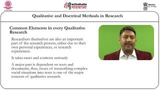 Law P14 M-08. Qualitative and doctrinal methods in   research