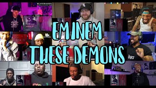 REACTORS GOING CRAZY |  EMINEM - THESE DEMONS | UNCUT REACTION MASHUP/COMP