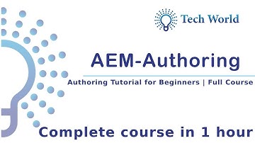 AEM Authoring Tutorial for Beginners | Full Course | Tech - World