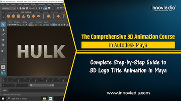 Maya Course | 3D Logo Title Animation in Maya | Complete Step-by-Step Guide