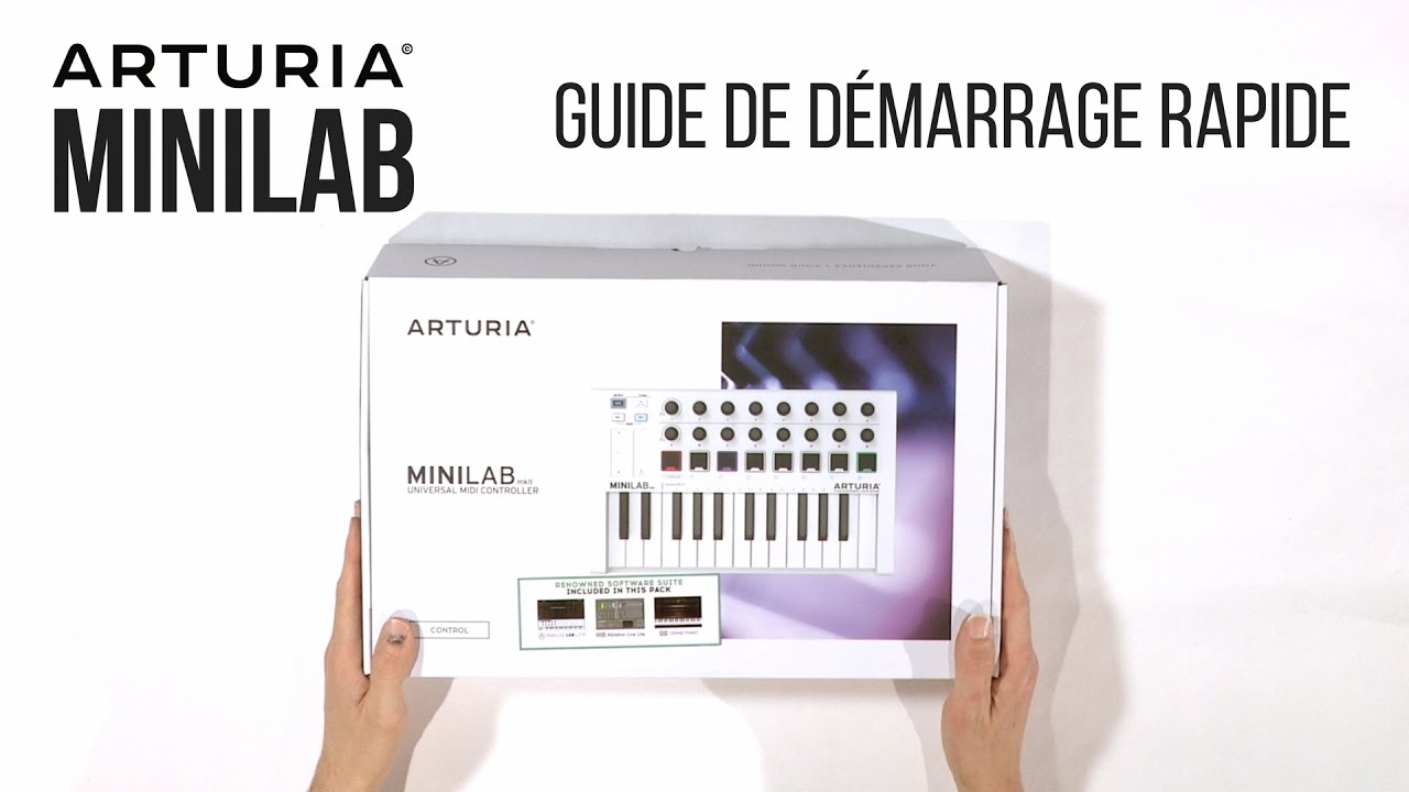 Clavier Contrôleur MIDI Arturia MiniLab 3 - 25 Touches Mini - 8 Pads RGB - Logiciels Inclus - Blanc
