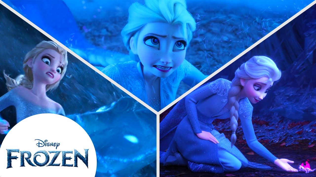 Elsa Tames the Spirits: Wind, Fire and Water | Frozen - YouTube