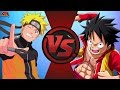 NARUTO vs LUFFY! (Naruto vs One Piece) Cartoon Fight Club Episode 133
