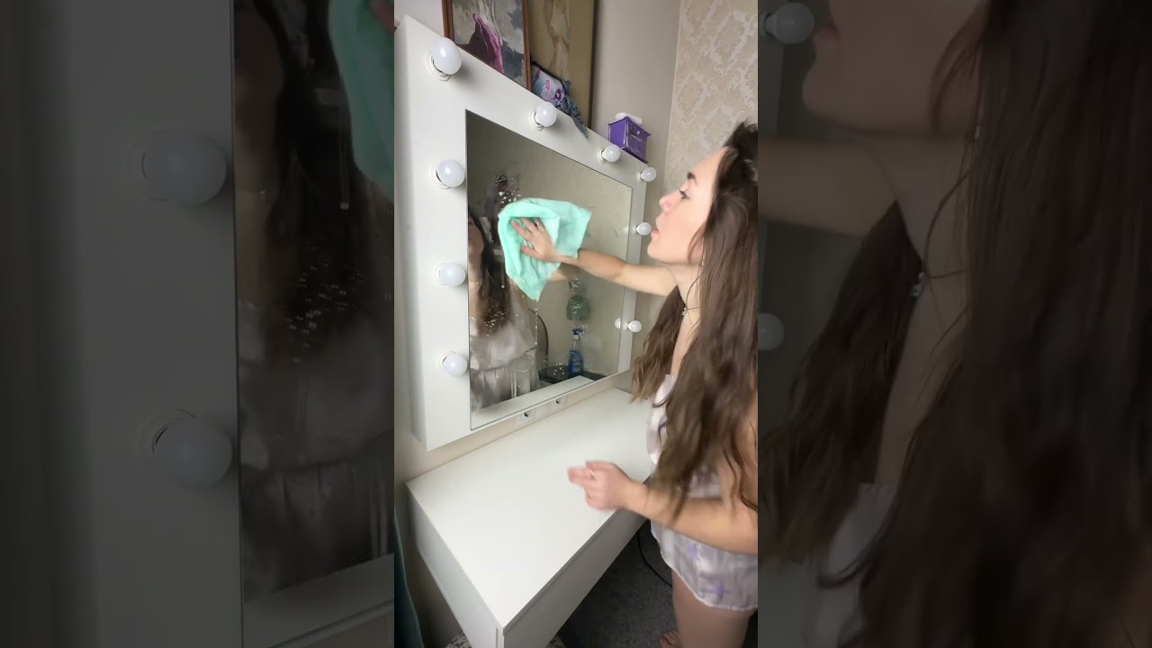 Моем ЗЕРКАЛО с помощью ОПРЫСКИВАТЕЛЯ! 🪞💦✨