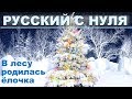 Новый год. Изучаем русский язык по песням.  Русский язык с нуля для начинающих иностранцев