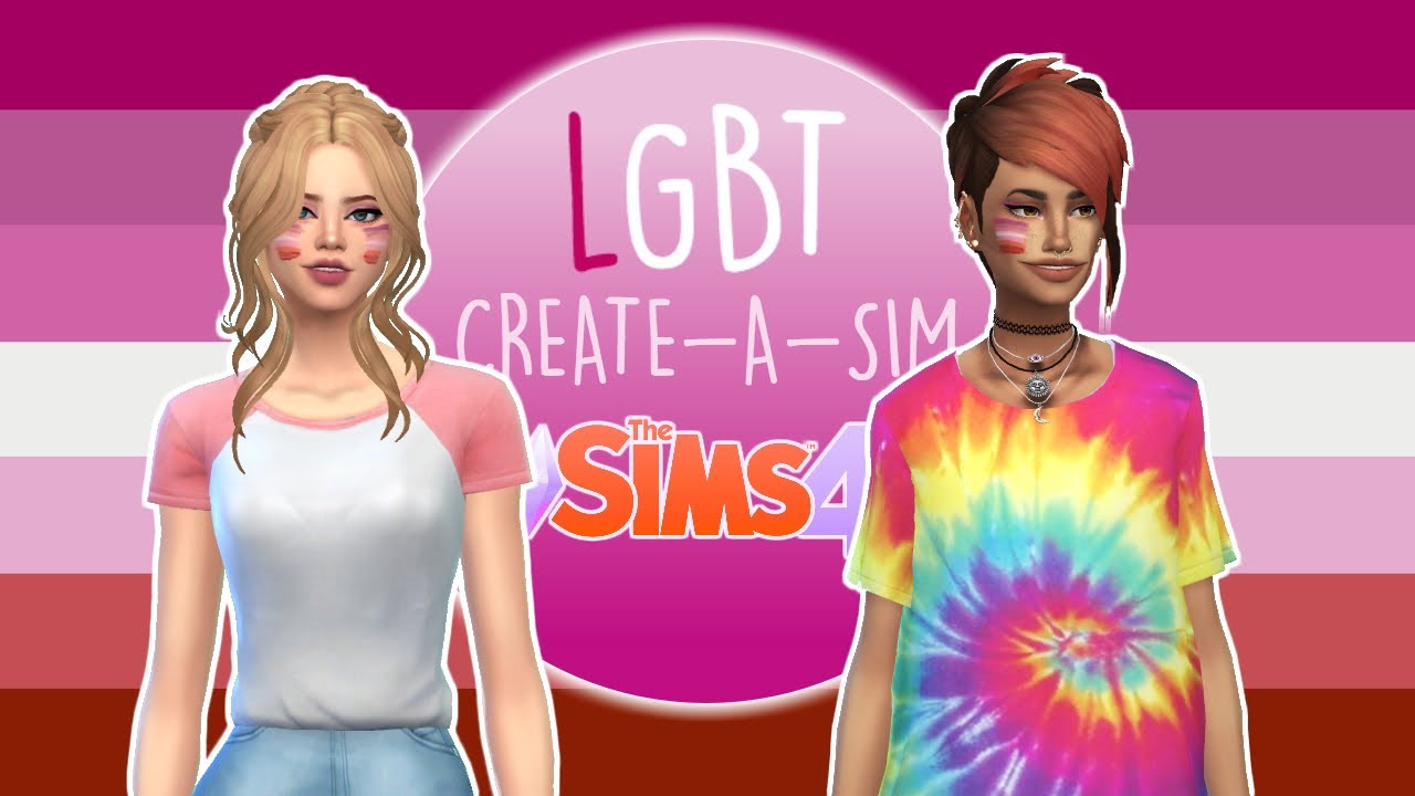pride month: lesbian couple - Lgbt (sims 4 cas) | wip wednesday - YouTube