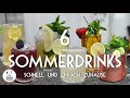 Sommerdrinks  6 einfache cocktails zum selbst machen quick  easy  6 cocktails mit 6 spirituosen