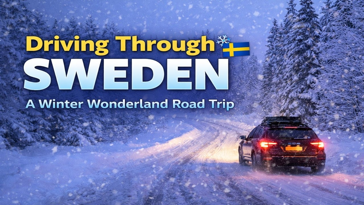 Driving Through Sweden | A Winter Wonderland Road Trip #shorts #sweden ...
