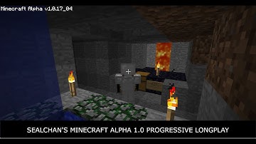 Minecraft Alpha v1.0 Longplay - E195 (R16) - Building a Lava Quarry in the Alsea Deep Mine