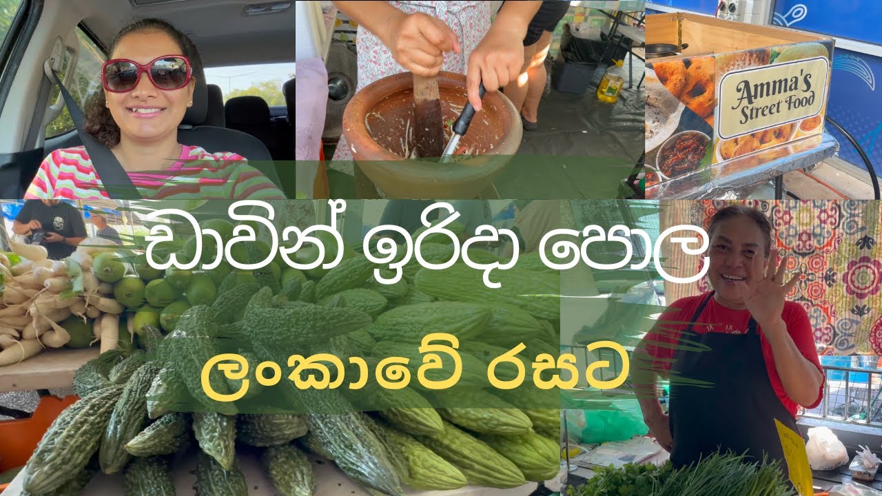 ඩාවින් ඉරිදා පොල - ලංකාවේ රස එකම තැනකින් DARWIN MARKET VLOG #darwinaustralia #market #srilanka