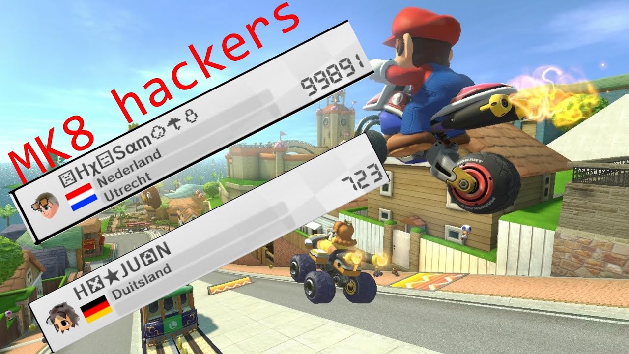 mario kart 8 speed hackers lobby!!! YouTube