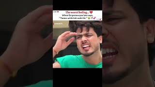 The worst feeling💔When the person😭🥀💞#love #couple #lovestatus #couples#loveshorts #relatable #shorts