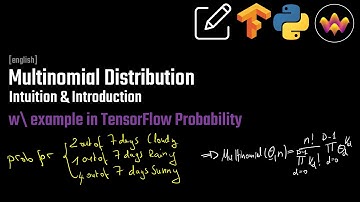 Multinomial Distribution | Intuition & Introduction | example in TensorFlow Probability