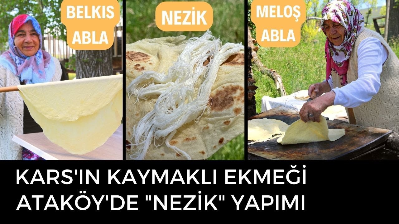 Kaymakla Yoğurulmuş Kars Ekmeği; Köyde 