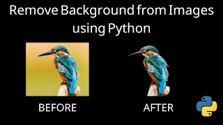 Remove Background from Images using Python
