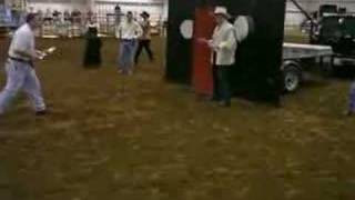 Knife Throwing - Knife Caught By Jack Dagger!!!